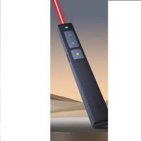 得力(deli)2802翻页笔教师用ppt投影笔激光翻页笔激光笔演讲笔 无线演示翻页器课件笔 逗猫笔红光 黑色