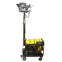 和齐顺(Hikesun) DQ-6110B 发电机5kW 照明2000W IP65 220V 暖白 金卤灯 全方位自动泛