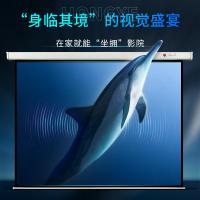 红叶(HONG YE) 120英寸16:10玻珠遥控 投影幕布 (计价单位:个) 白色
