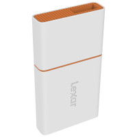 雷克沙(Lexar) LRW350U-BNNNC Type-C USB3.1双接口 多合一读卡器 (计价单位:个) 白色