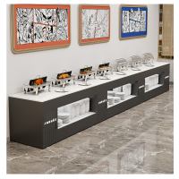 仓迪 CD-0878 餐厅食堂平面自助餐台靠墙取餐台酒店布菲台甜点果汁咖啡机摆台