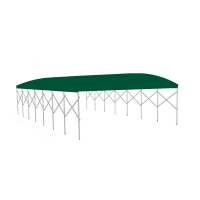 册宣 棚防雨棚9*4*2.5m 移动推拉蓬伸缩推拉雨棚企业门口遮阳棚