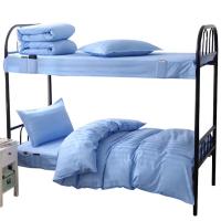 若叶之季 LR-TJ06 200*230cm 蓝色 酒店公寓室蓝色锻条三件套 (计价单位:套) 蓝色