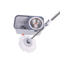 鲸轩 T9113 双倍省力白色型旋转拖把桶套装 拖把 1.00 把/套 (计价单位:套) 白色