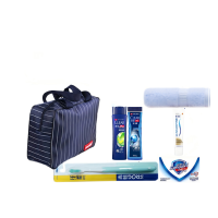 唐聚 6件套旅行洗漱包套装(A)洗护用品蓝色 新老包装随机发货(单位:套)