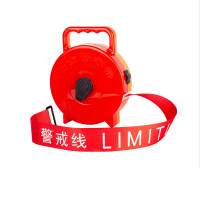 册宣 警戒隔离线帆布警戒带警戒线安全警示带 盘式100米隔离带