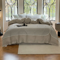 纺语柔 F1176 四件套 床上套件 (计价单位:套) 灰色