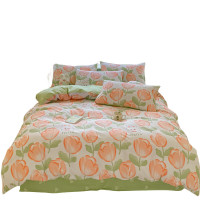 纺语柔 F1053 三件套 床上套件 (计价单位:套) 爱丽丝-绿