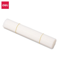 得力(deli)GB100 财务装订机专用透明装订铆管适用手动机型 Φ4.8mm*300mm 100支/盒装