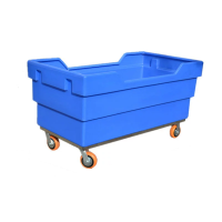 册宣 B9005塑料布草车床单被套车水洗厂酒店布草收纳非玻璃钢推布车