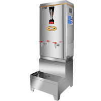 圣托(Shentop)STK-H120Z电热开水器 饭店不锈钢烧水器 立式大型热水箱 商用电热水器含底座 大功率版