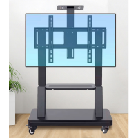 册宣 通用电视移动支架落地式带轮推车电视机支架 32-75英寸适用