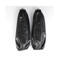 册宣 CX-537袖套 园艺PU防水防油加厚耐磨护袖软皮套袖 黑色