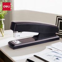 得力(deli) 20页经典耐用订书机/订书器(适用12#钉) 黑 0425