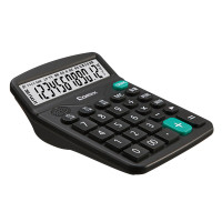 齐心(Comix) 桌面办公计算器 12位大屏幕语音计算机 黑色 C-9680