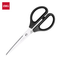 得力(deli) 170mm 办公生活家用剪刀 中号剪子手工剪纸刀 黑色0603