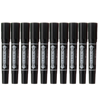 英雄(HERO)涂鸦笔 物流记号笔 记号笔油性记号笔商务学生2.0mm 黑色 10支/盒