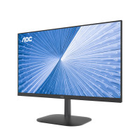 AOC 23.8英寸显示器 75Hz HDMI接口 1080P全高清广视角 低蓝光不闪 可壁挂家用办公液晶电脑显示屏幕