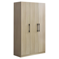 仓迪 CD-5644 原木色木质更衣柜卧室衣柜简易柜子储物柜收纳衣橱柜 1200*500*1800mm 公差±20mm