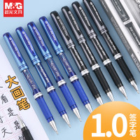 晨光(M&G)中性笔大笔画AGP13604黑1.0mm拔盖大容量签字笔(单位:支)