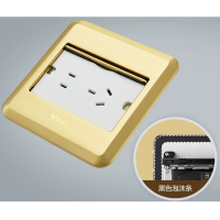 公牛地插插座单开门地插座隐形地板家用地脚插座地面插座 单开门隐藏式五孔地脚插GD8Z223S