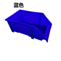 册宣 A2#蓝色245*155*120通用零件盒组合式物料盒加厚斜口组立塑料螺丝收纳盒五金配件货架分类工具盒±10mm