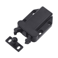 册宣 CX5235甲壳虫自锁器门吸房门柜门反弹门碰柜吸隐形门塑料弹跳按压式碰珠 甲虫柜吸[黑色]