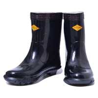 征安 高压绝缘靴 电工绝缘鞋 中筒防电橡胶雨靴水鞋 鞋码44