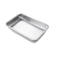 册宣 煤样盘不锈钢盛样盘 取样盘方盘 烘干煤样托盘称量盘 重300g 公差±10g