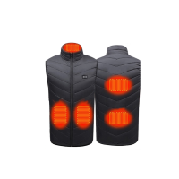 册宣 温控马甲防寒保暖发热棉背心双控5区加热黑色 注:尺码备注 (单位:件)