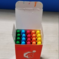 册宣 BGXS2018纸衣水溶粉笔(彩色/20支) 5盒/组