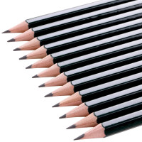 得力 7083 高级绘图铅笔 HB 绿色 12支/盒 10盒装