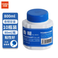 优必利 浆糊 80ml香糊 高粘度胶水 财务胶粘剂 10瓶装 6605