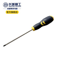 长城精工十字螺丝刀工业级带磁性S2旋具十字头改锥家用螺丝批改刀工具 3*75mm(270333A)