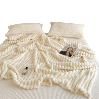 無印良品 兔毛绒毛毯 MJ-Q2024-0395规格: 200×230(±2)cm 面料: 超细兔毛绒 克重:1400g