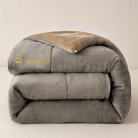 無印良品 牛奶绒秋冬被 MJ-B2024-0178 面料:A+超柔牛奶绒 填充:牛奶绒棉(1500g)