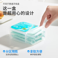 册宣薄荷牙线棒180支盒装清洁齿缝超细便携不伤牙龈剔牙线 薄荷牙线棒 180支 1盒