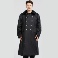 册宣 CX-3831冬季地勤棉服 棉大衣男过膝冬季加厚长款保安大衣劳保保暖防寒服