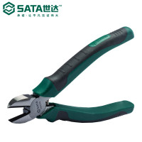 世达(SATA)专业日式斜嘴钳斜口钳偏口钳电工剥线钳断线剪线钳子铬钒钢70221A(5英寸)