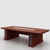 臻远ZY-QTZ-13办公家具油漆会议桌长桌接待洽谈桌大型会议台桌 3.0米 公差±5cm