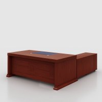 臻远ZY-DBT-17 油漆家具老板桌大班台办公桌主管经理桌含副柜 1.8米 公差±5cm