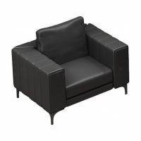 臻远ZYJJ-80187 商务办公沙发简约会客沙发接待室 办公沙发 西皮单人位