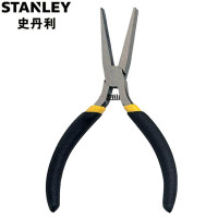 史丹利(STANLEY)84-122-23 黑柄迷你扁嘴钳 夹持钳 扁口钳 平头钳 小钳子 (5英寸)