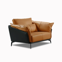 臻远ZYJJ-80204 办公室沙发 简约现代创意商务接待会单人位办公沙发(公差±5cm)