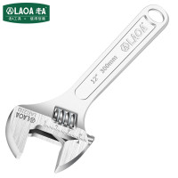 老A(LAOA) 活动扳手工业开口带刻度活络扳手机修工具6英寸 LA312106