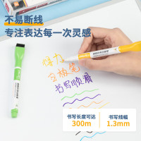 得力(deli) 磁吸彩色可擦白板笔 办公教学会议白板笔 办公用品彩色S514