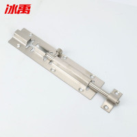 冰禹 加厚不锈钢插销 防盗门栓门扣 六角头把手款 4寸(配螺丝)BYwl-08