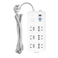 公牛(BULL)漏电保护插座 插线板 插排 6位总控 全长3米GN-705