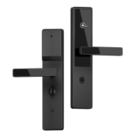 册宣办公室门锁 防盗不锈钢智能刷卡磁卡感应民宿公 寓家用锁 RF枪黑