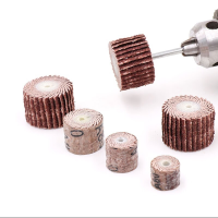 册宣带柄百叶轮磨头16*25*6mm 80 目